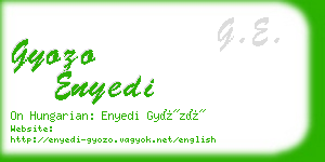 gyozo enyedi business card